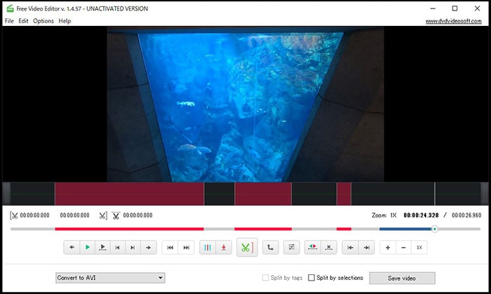 動画編集ソフトFree Video Editor 画面