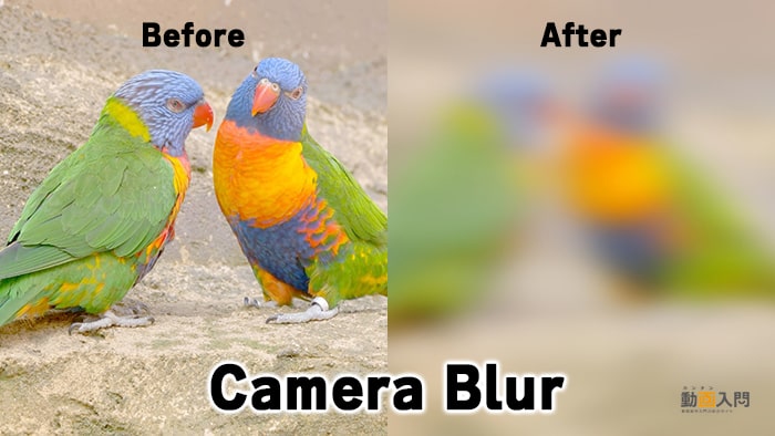 Camera Blurのビフォー＆アフター